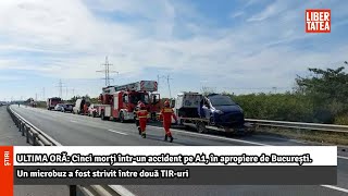 ULTIMA ORĂ Cinci morți întrun accident pe A1 în apropiere de București Libertatea [upl. by Yesteb645]