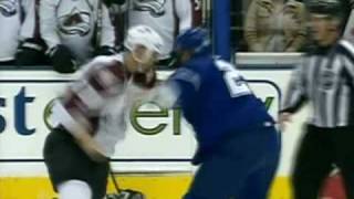 David Koci vs Colton Orr Oct 13 2009 [upl. by Edualc]