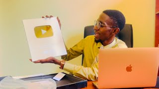 YOUTUBE SILVER PLAY BUTTON UNBOXING [upl. by Nylikcaj853]