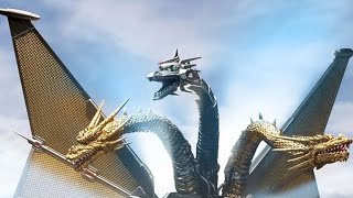 unboxing mecha king ghidorah bandai toy [upl. by Oneal]