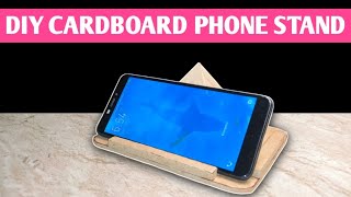 DIY cardboard phone stand  Cardboard mobile stand making [upl. by Joanie]