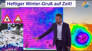 Heftiger WinterGruß mit Sturm Regen amp Schnee auf Zeit Wettervorhersage 16241124 Polarwirbel [upl. by Goulder]