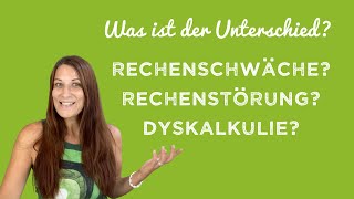 Dyskalkulie Rechenschwäche Rechenstörung  was ist der Unterschied [upl. by Jala]