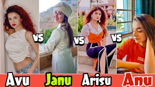 Avneet Vs Jannat Vs Anushka Vs Arishfa  HAVE A GOOD DAY  TikTok Video  Reels Song [upl. by Oatis]