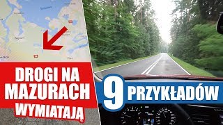 9 przykładów na to że drogi na Mazurach wymiatają [upl. by Kcirdehs]