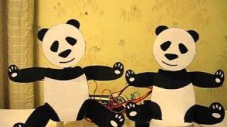 Daft Punks Harder Better Faster Stronger performed by robot Pandas [upl. by Enneira]