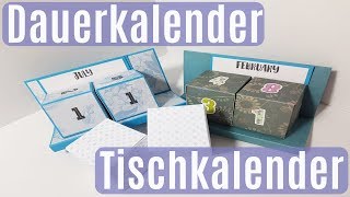 Dauerkalender ✿ Tischkalender ✿ Geschenkidee ✿ Basteln mit Papier [upl. by Groscr395]