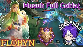 MUSUH FULL COKLAT  GAMEPLAY FLORYN  BUILD TOP 1GLOBAL FLORYN  MLBB [upl. by Androw]