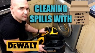 DeWALT DCV582 Wet amp Dry Portable Vacuum Testing  Water Spills [upl. by Notluf282]