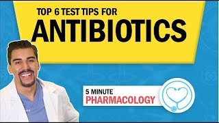 Pharmacology  6 NCLEX tips for Antibiotics nursing RN PN NCLEX [upl. by Anahsat818]