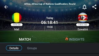 LIVE Mali VS Eswatini Africa CAF of Nations qualifications Round 6 [upl. by Corey851]