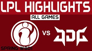 IG vs JDG Highlights ALL GAMES LPL Spring Split 2024 Invictus Gaming vs JD Gaming by Onivia [upl. by Bennet]