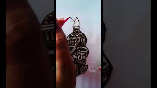 Sehnai dholak and kalash mehndi design mehndi art subscribe hennadesign [upl. by Akemed]