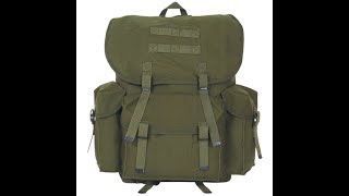 Product Review  Fox Outdoor Products NATO Style Rucksack 16inx10in [upl. by Annahpos]