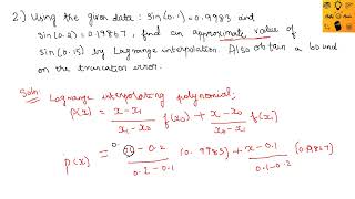 Finding the truncation error bound 🧐  Linear Interpolation  Numerical Analysis in Tamil 🤩 [upl. by Messing730]