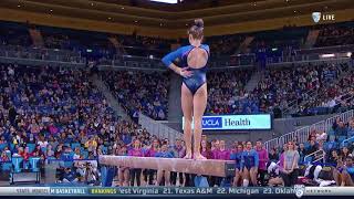 Madison Kocian UCLA 2018 Beam vs Utah 99 [upl. by Icnarf]