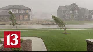 Tracking severe storms tornados across central Indiana [upl. by Ydnis]