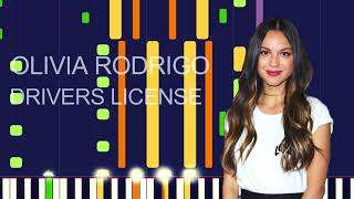 Olivia Rodrigo  DRIVERS LICENSE PRO MIDI FILE REMAKE  quotin the style ofquot [upl. by Afrika]