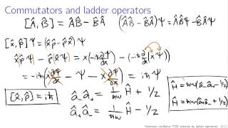 Quantum harmonic oscillator via ladder operators [upl. by Faubion]