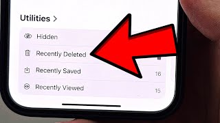 How To Find Recently Deleted Photos on iPhone iOS 18 [upl. by Hidie]