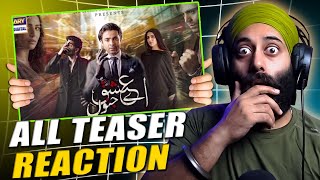 AYE ISHQ E JUNOON  ALL TEASER REACTION  PRTV Extra [upl. by Odlopoel80]