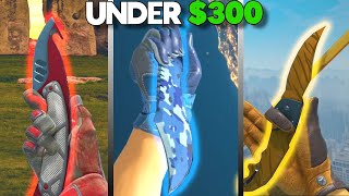 BEST KNIFE amp GLOVE COMBOS Under 300 CS2 BUDGET KNIFE  GLOVES COMBO 2024 [upl. by Jasisa]