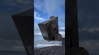 Huge WW2 bunker fell from cliffs and ended up like this Sainte Marguerite sur Mer Normandy ww2 [upl. by Viddah]