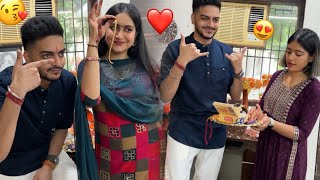 Rachit Chinu or Swati ka Rakhi Celebration 🥳❤️🧿 [upl. by Ayres]