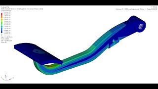 PSD analysis of an arm bracket using Optistruct [upl. by Antony]