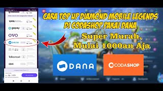 Cara Top Up Diamond Mobile Legends Di Codashop Pakai Dana Terbaru 2023 [upl. by Xylia]