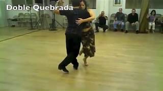 TANGO Lesson Enrrosque Giros amp Quebradas Georgina Oscar Mandagaran [upl. by Cathie]