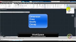 AutoCad Setting up your quotWorkSpacequot [upl. by Retsek949]