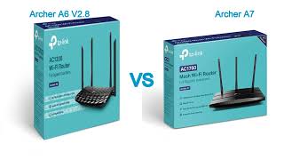 Comprehensive Comparison Review TPLink Archer A6 V28 vs Archer A7 WiFi Routers [upl. by Llyrehc]