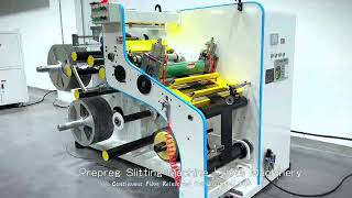 UniDirectional Prepreg Tape Slitting Machine to Spain  2023 [upl. by Narcissus]