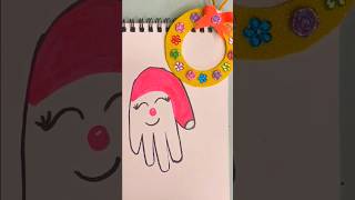 Easy Santa Drawing New creative drawing santa christmasdecoration christmas trending shorts [upl. by Eimrej]