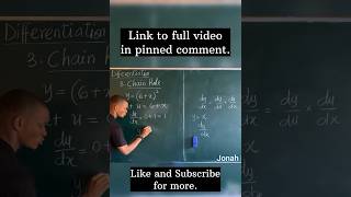 Chain Rule Method of Differentiation  Derivatives excellenceacademy jonahemmanuel [upl. by Enirhtak]