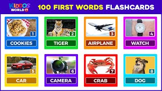 First 100 Words for Children English Vocabulary Learning [upl. by Cymbre224]