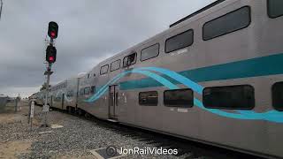 5424 Pre Metrolink SB Line M373 passes White Ave near La Verne CA [upl. by Aklim]