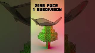 Minecraft Tree Blender 3d Cloth Simulation blender 3danimation agrawal3darts [upl. by Ise95]