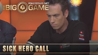 The Big Game S1 ♠️ W8 E5 ♠️ Veldhuis HERO CALL against Negreanu ♠️ PokerStars [upl. by Geno]