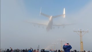 Amazing landing An225 in Rzeszow EPRZ 09012022 [upl. by Nivri901]