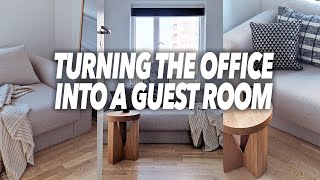 Turning the Office into a Guest Room From Start to Finish [upl. by Annoerb]