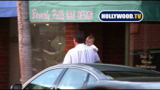 Daniel Baldwin and baby in Beverly Hills [upl. by Lowrance]