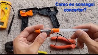 Conserto de uma pistola de cola quente [upl. by Thunell726]