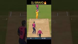 DJ BRAVO batting cricket msdhoni viratkohli ipl realcricket22 shorts champion [upl. by Enilegnave]