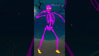 Skeleton Song Five Skeletons Went Out One Night shortsfeed halloween shorts [upl. by Ettelocin]