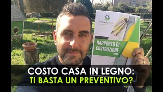 Costo Casa in Legno ti basta un preventivo  Il Rapporto di Costruzione [upl. by Mochun]