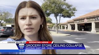 Chico Safeway on East Avenue is closed after ceiling caves in [upl. by Remy]