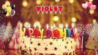 VIOLET birthday song – Happy Birthday Violet [upl. by Enyehc1]