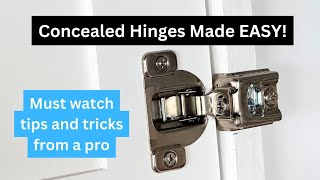 Concealed Hinges Made Easy [upl. by Wyler]